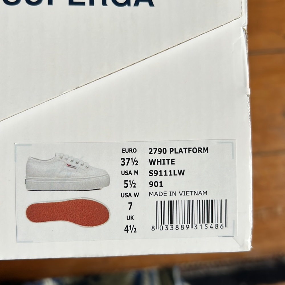 White Superga platform sneakers - Picture 5 of 5